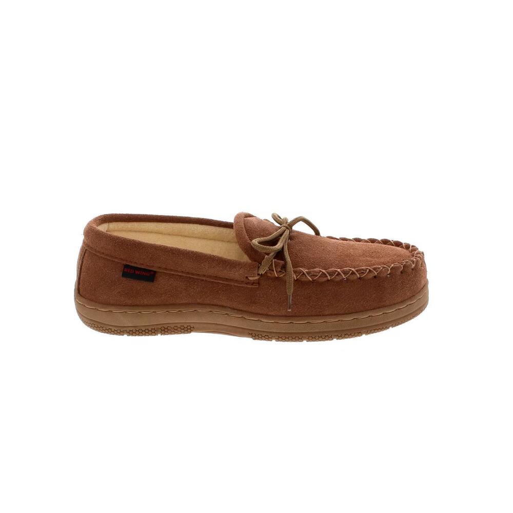 NEW RED WING SHOES men's moccasin slipper in chestnut